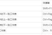 Excel快捷键大全（掌握这些快捷键）