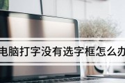 解决电脑输入法不显示选字框的方法（排除电脑输入法选字框无法显示的常见问题）