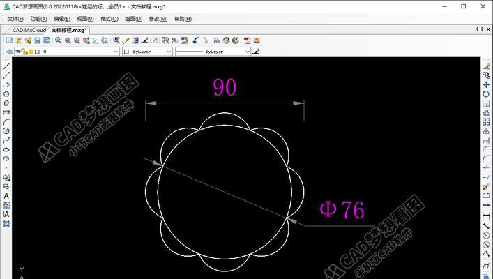 CAD应用之准确画弧法解析（掌握6种实用准确画弧法，绘制精准CAD图形）