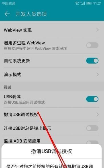 手机USB调试开关的功能与设置方法（探索手机调试模式）