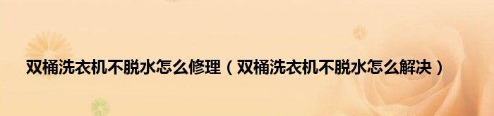 洗衣机清除异物的方法（解决洗衣机异物问题的简单有效方法）