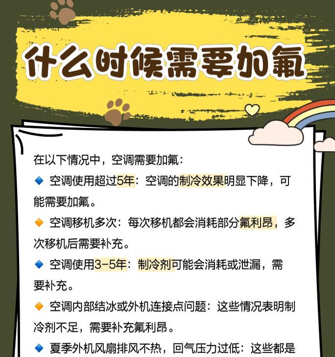 以迎燕空调缺氟可能引发的问题与解决方法（空调缺氟的原因及对人体健康和设备性能的影响）