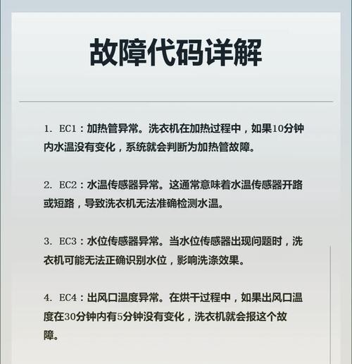 解读西门子洗衣机显示FC2的问题（探究FC2错误代码的原因和解决方法）