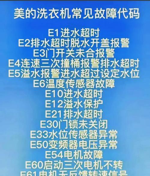 三洋波轮洗衣机e5故障代码是什么意思？出现后该如何处理？